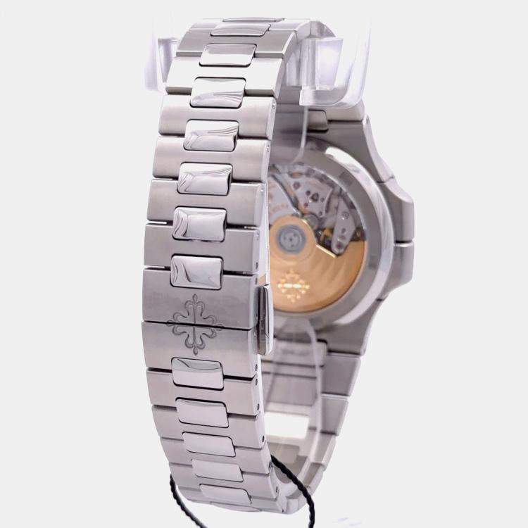 Pre Owned Patek Philippe Nautilus 5990/1A-001 Grey Stainless Steel Automatic Men Wristwatch 40.5mm