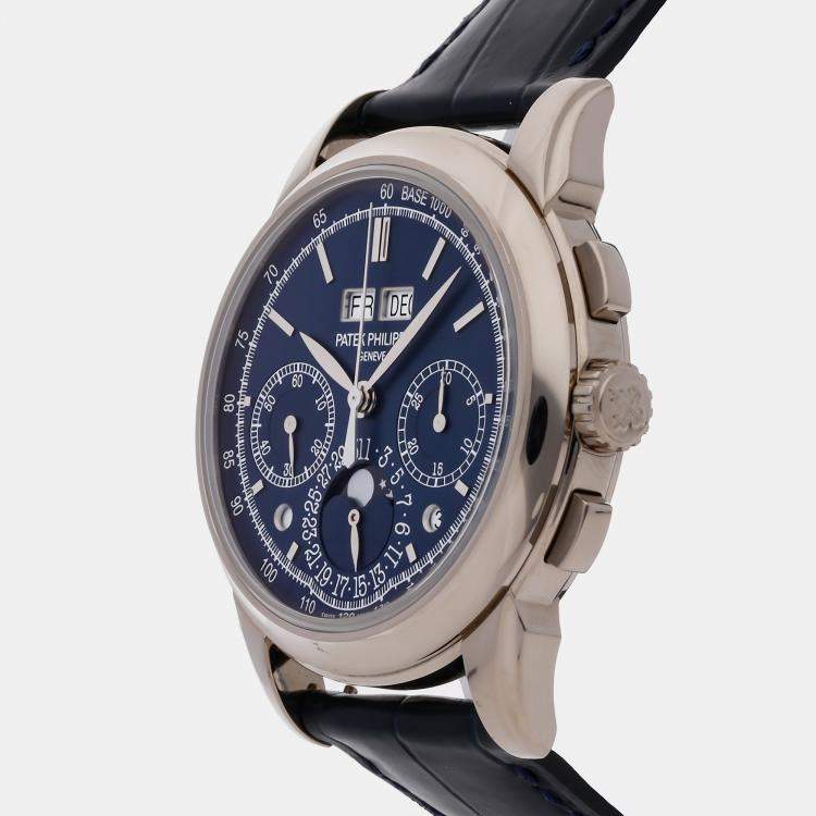 Pre Owned Patek Philippe Grand Complications 5270G-014 Manual Winding Blue 18k White Gold Men’s Wristwatch 41mm