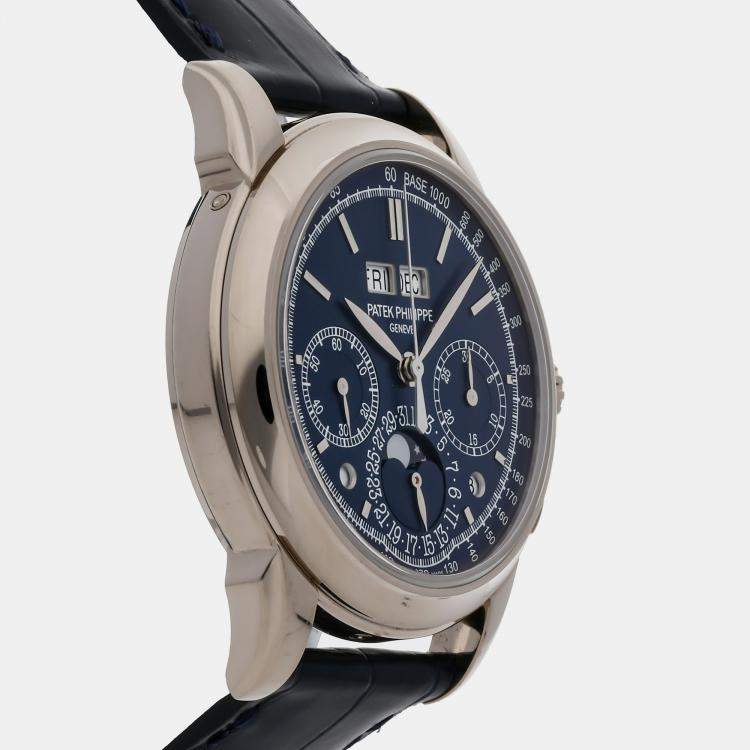 Pre Owned Patek Philippe Grand Complications 5270G-014 Manual Winding Blue 18k White Gold Men’s Wristwatch 41mm