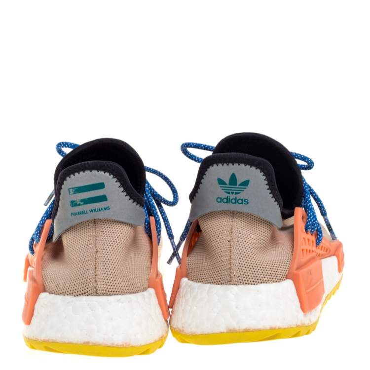 Pre Owned Pharrell Williams x adidas Beige Fabric Human Body NMD Sneakers Size 40 2/3
