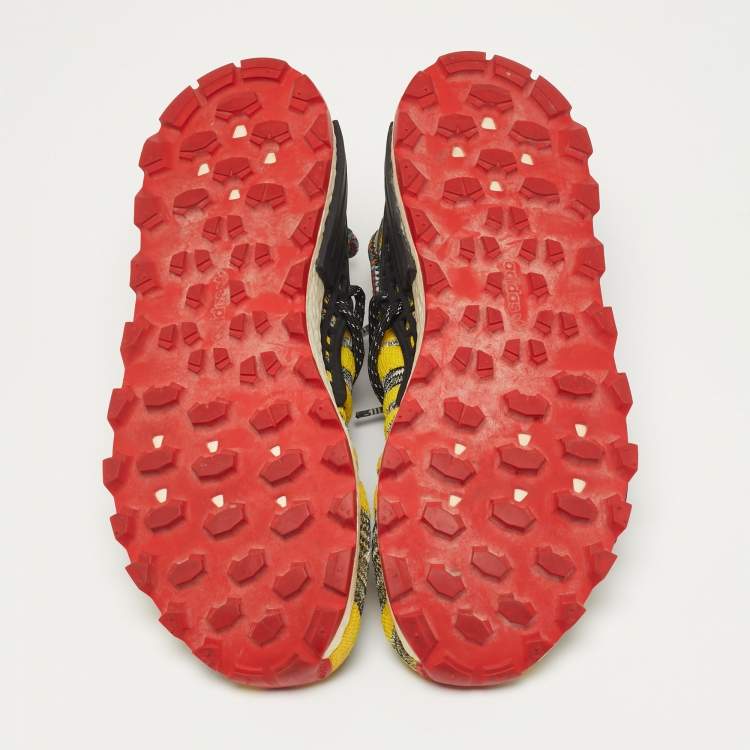 Pre Owned Pharrell Williams x Adidas NMD Size 46.5 Multicolor Knit Fabric Sneakers