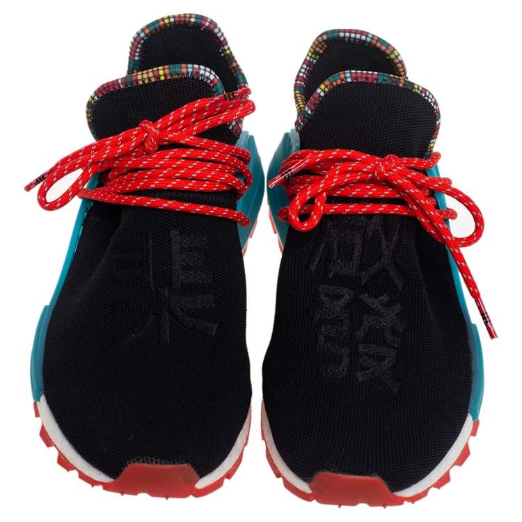 Pre Owned Adidas x Pharell Williams Black Primeknit Human Body NMD Size 40.5