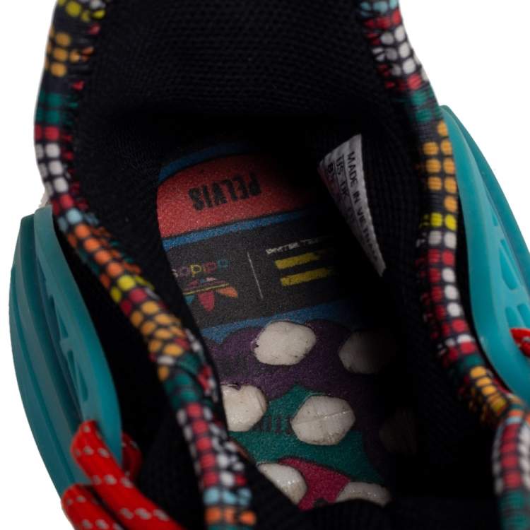 Pre Owned Pharrell Williams x adidas Black Fabric Human Body NMD Sneakers Size 42