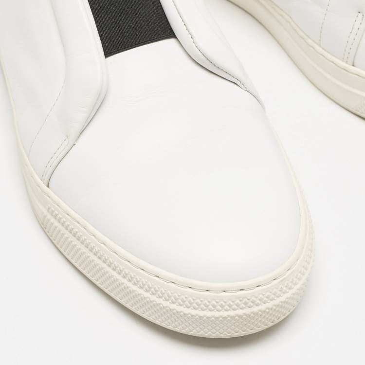 Pre Owned PIERRE HARDY White Leather Lace Up Sneakers Size 43