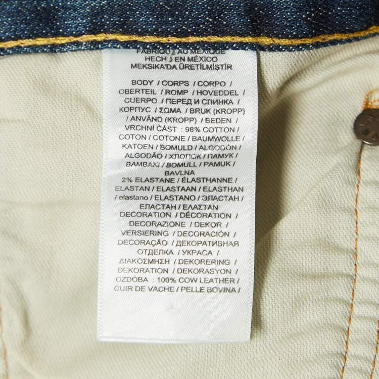 Pre Owned Polo Ralph Lauren Blue Denim Slim Fit Jeans 4XL Waist 42"
