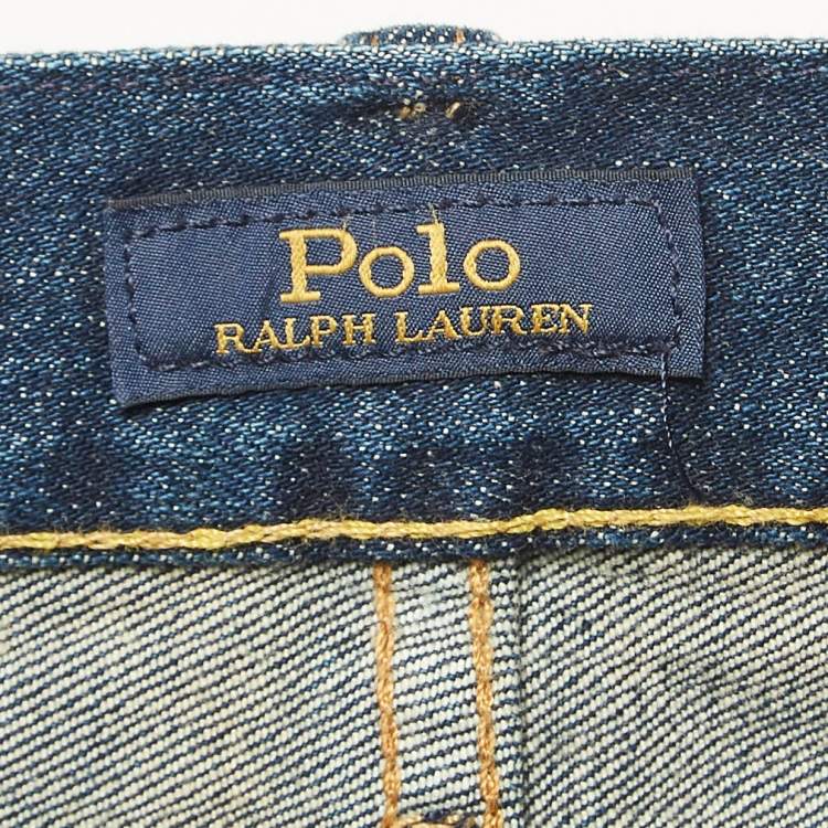 Pre Owned Polo Ralph Lauren Blue Denim Slim Fit Jeans 4XL Waist 42"