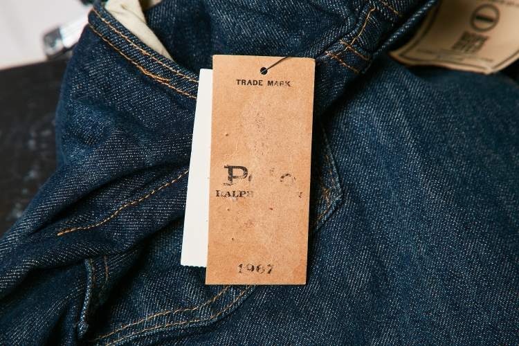 Pre Owned Polo Ralph Lauren Blue Denim Hampton Relax Fit Straight Jeans XXL Waist 38"