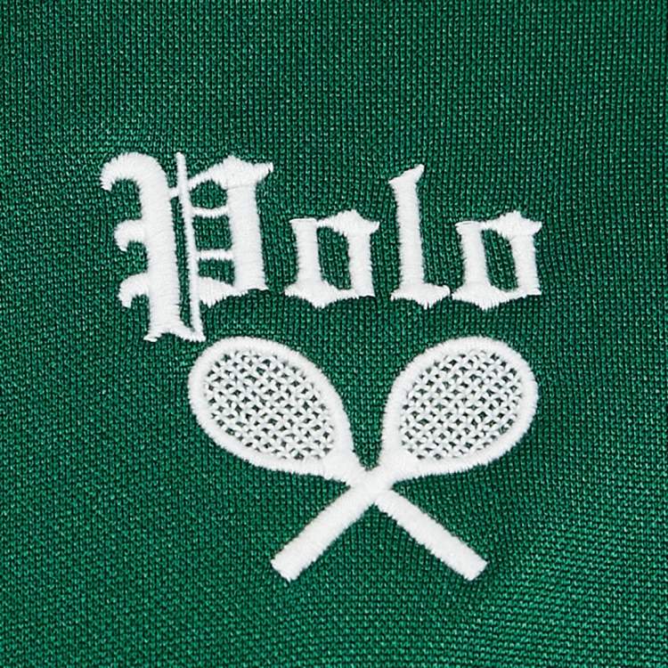 Pre Owned Polo Ralph Lauren Green Embroidered Jersey Zip-Up Track Jacket S