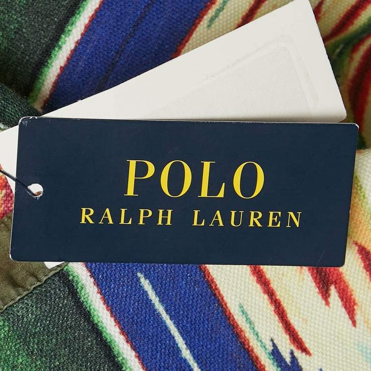 Pre Owned Polo Ralph Lauren Multicolor Printed Cotton Serape Hoodie S