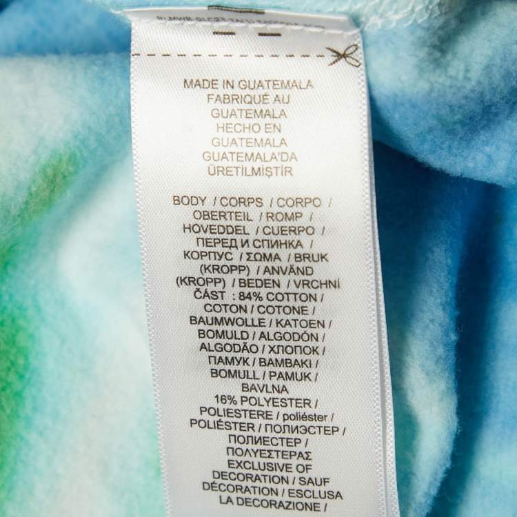 Pre Owned Polo Ralph Lauren Multicolor Tie-Dye Cotton Fleece Sweatshirt L