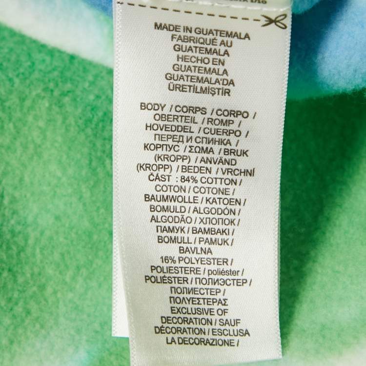 Pre Owned Polo Ralph Lauren Multicolor Tie-Dye Cotton Fleece Sweatshirt S