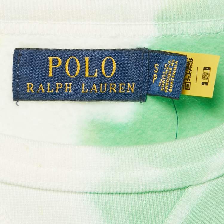 Pre Owned Polo Ralph Lauren Multicolor Tie-Dye Cotton Fleece Sweatshirt S