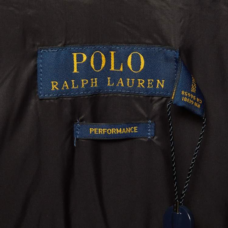 Pre Owned Polo Ralph Lauren Black Synthetic Down Gilet XL