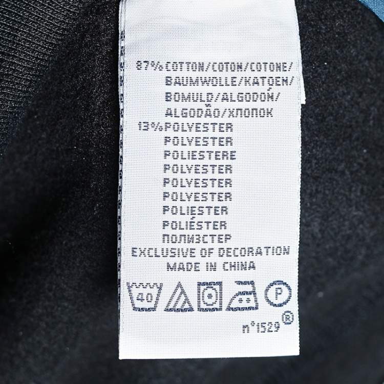 Pre Owned Polo by Ralph Lauren Black Cotton Knit Drawstring Detail Track Pants XL