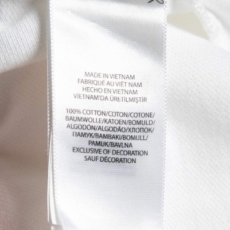 Pre Owned Polo Ralph Lauren White Cotton Pique Custom Slim Fit Polo T-Shirt XL