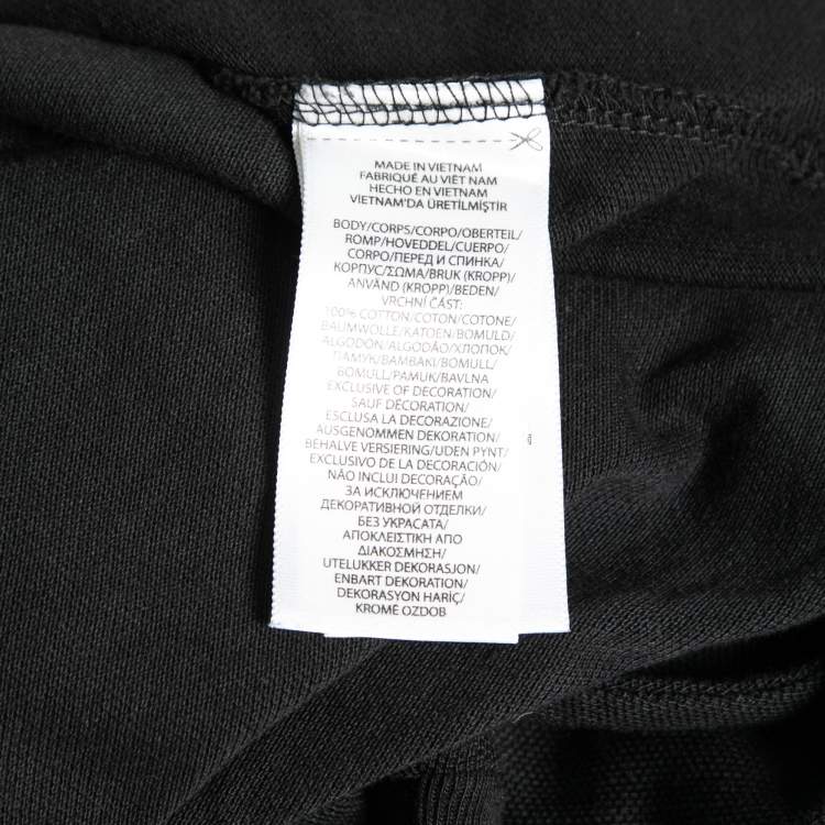 Pre Owned Polo Ralph Lauren Black Cotton Pique Custom Slim Fit Polo T-Shirt XL
