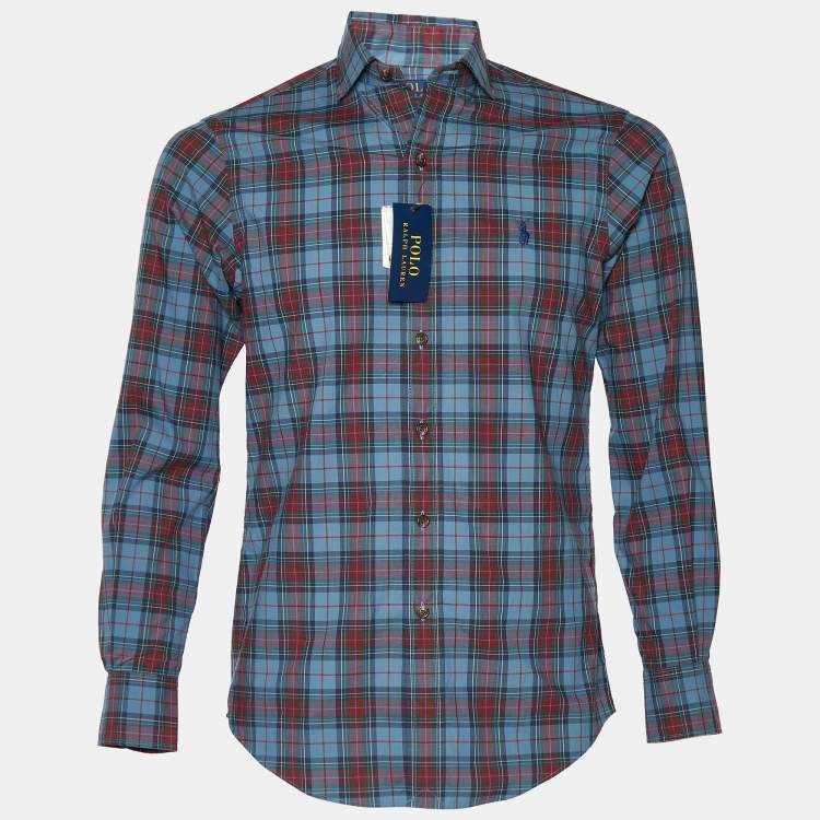 Pre Owned Polo Ralph Lauren Multicolor Checkered Cotton Classic Fit  Shirt XS