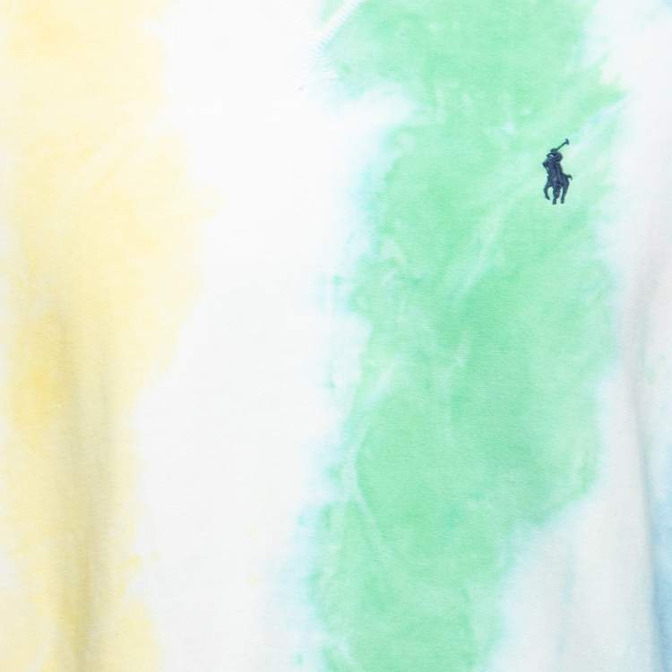 Pre Owned Polo Ralph Lauren Multicolor Tie-Dye Print Cotton Sweatshirt L