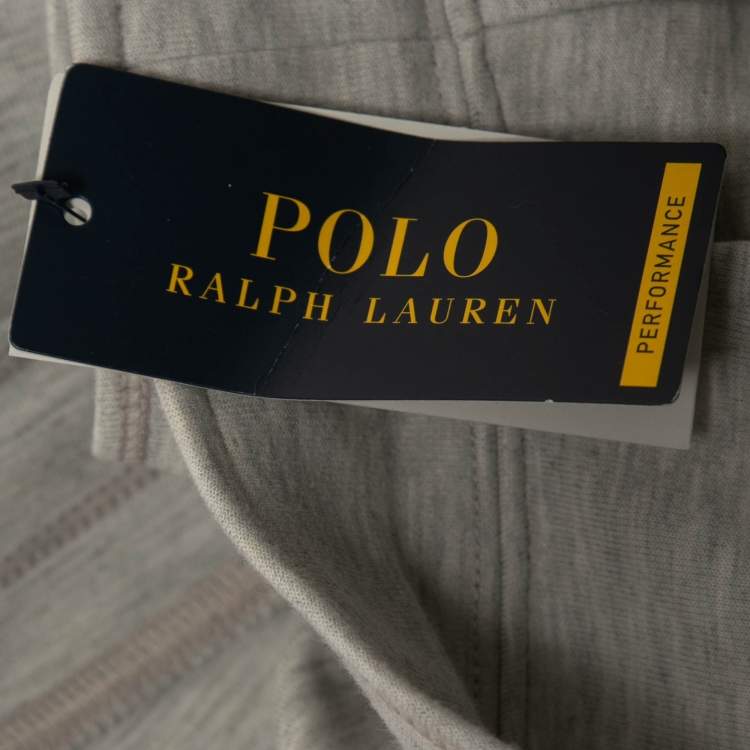 Pre Owned Polo Ralph Lauren Grey Knit Joggers XL