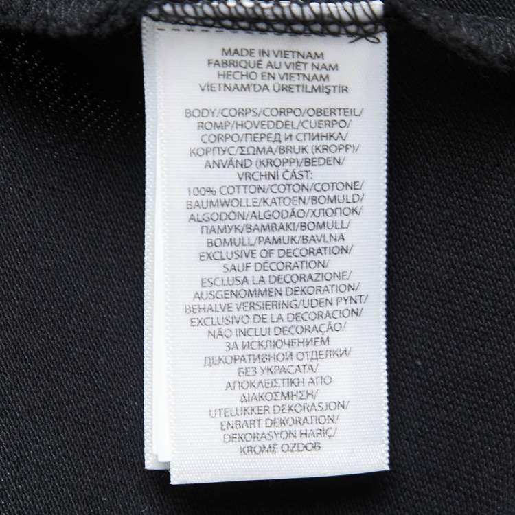 Pre Owned Polo Ralph Lauren Black Cotton Custom Slim Fit Polo T-Shirt L
