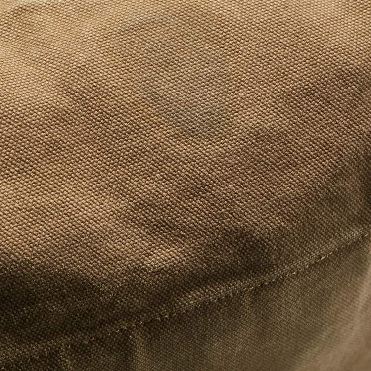 Pre Owned Polo Ralph Lauren Brown/Khaki Canvas Oversized Messenger Bag