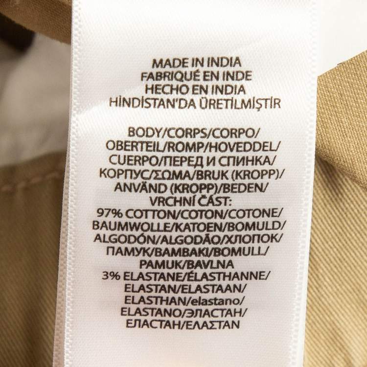 Pre Owned Polo Ralph Lauren Beige Khaki Cargo Pants XL