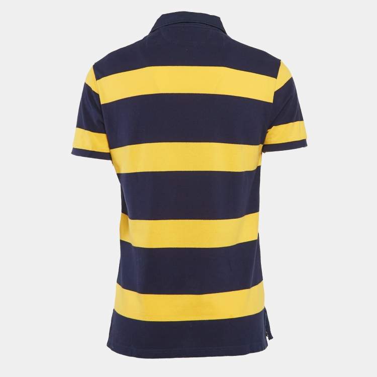 Blue and yellow polo shirt online