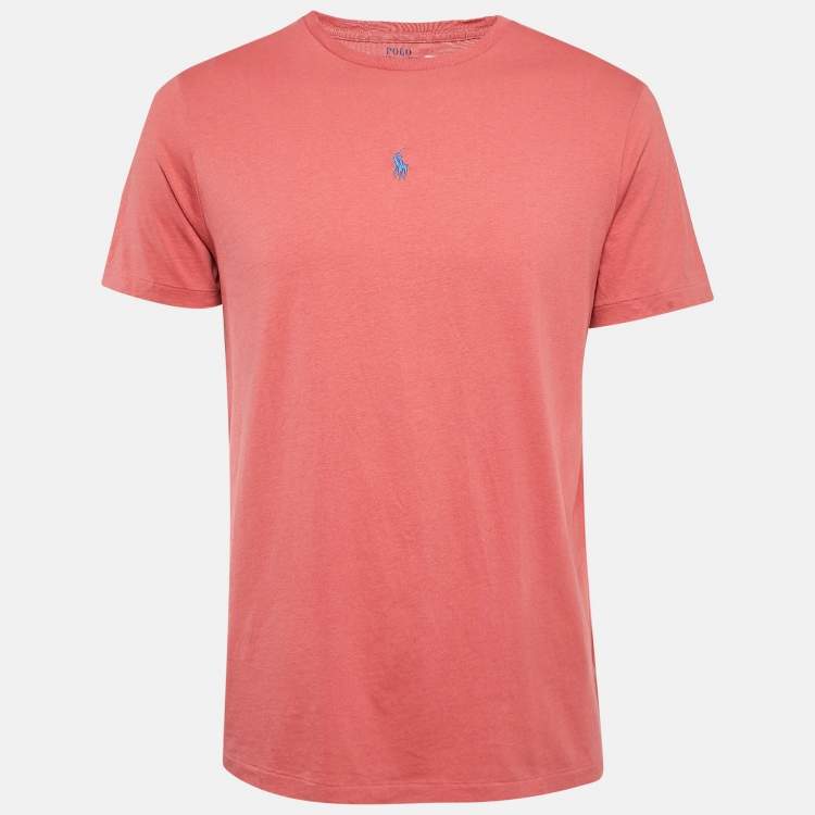 Tシャツ・カットソー POLO RALPH LAUREN Custom Slim Soft Cotton Tee Pink Polo Ralph Lauren Custom Slim Fit Soft Cotton T-shirt