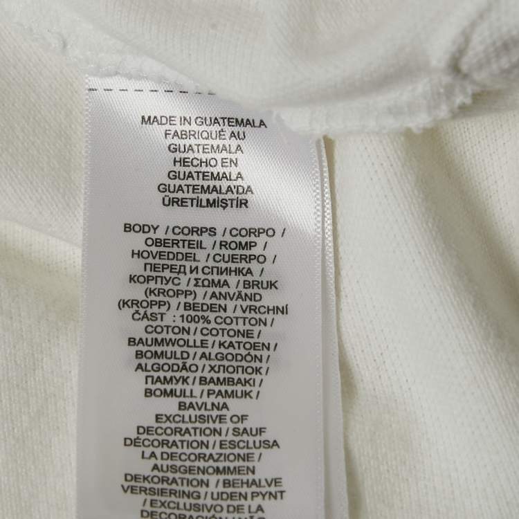 Pre Owned Polo Ralph Lauren White Cotton Pique Polo T-Shirt L