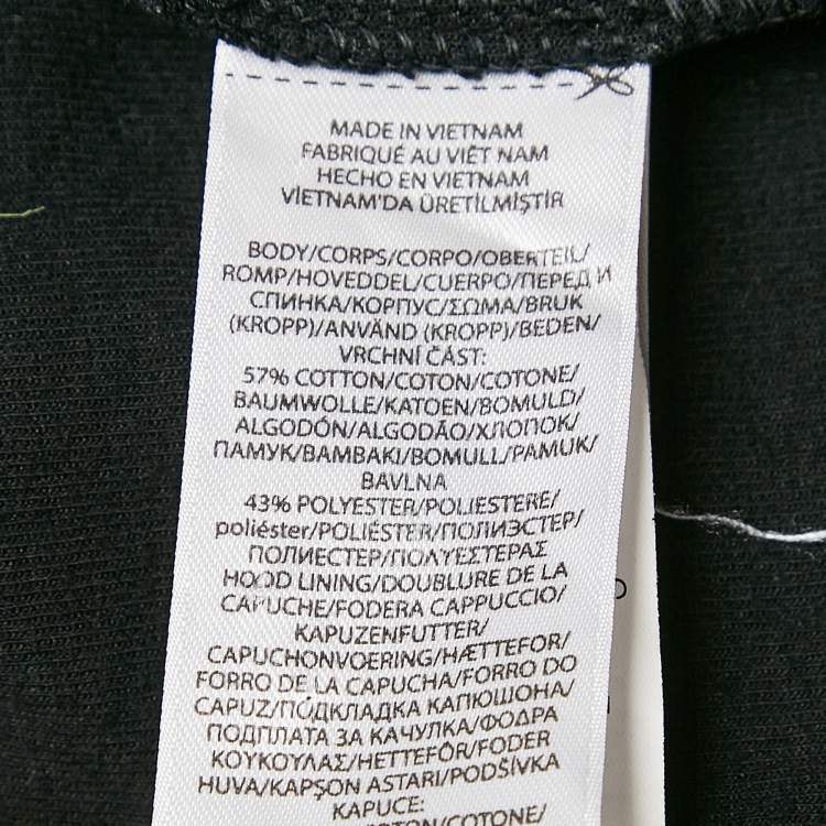 Pre Owned Polo Ralph Lauren Black Printed Cotton Blend Knit Hoodie 2XB