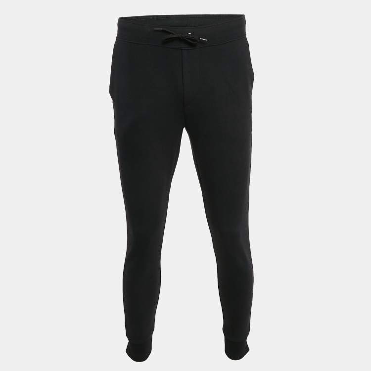 Pre Owned Polo Ralph Lauren Black Cotton Blend Knit Trackpants S 