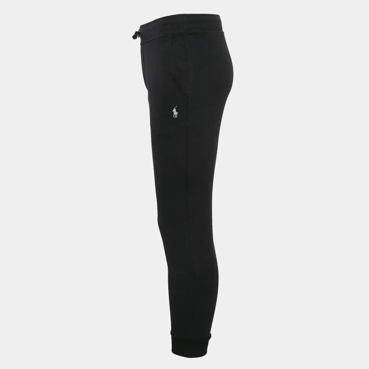 Pre Owned Polo Ralph Lauren Black Cotton Blend Knit Trackpants S 