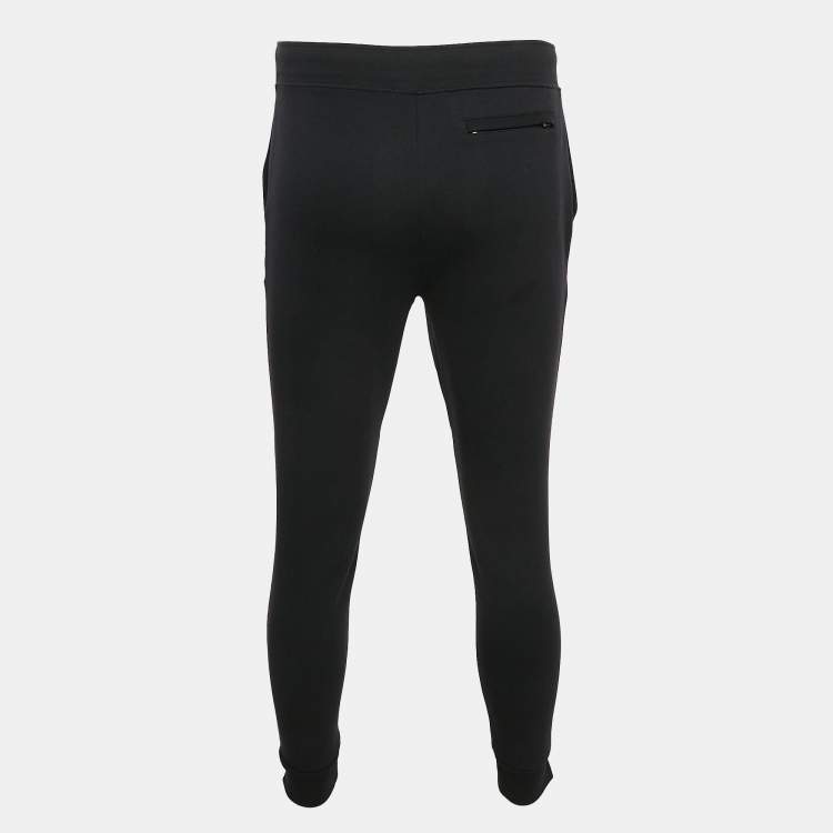 Pre Owned Polo Ralph Lauren Black Cotton Blend Knit Trackpants S 