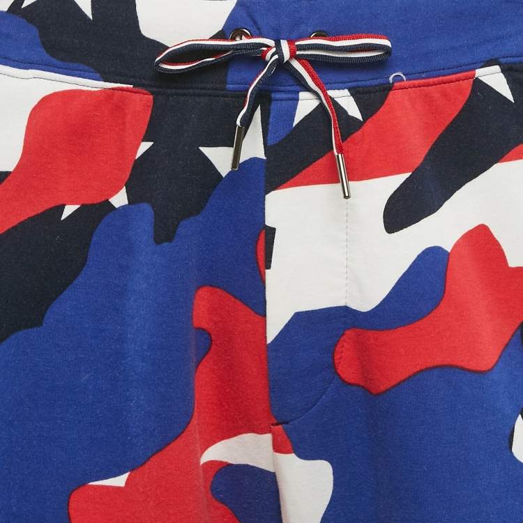Pre Owned Polo Ralph Lauren Multicolor Printed Cotton Knit Trackpants XL