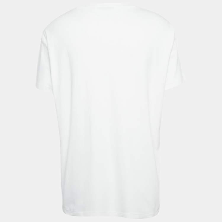 مملوكة مسبقًا Polo Ralph Lauren White Cotton Crew Neck T-Shirt XXL