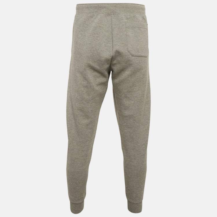 Pre Owned Polo Ralph Lauren Grey Melange Jersey Drawstring Trousers XL