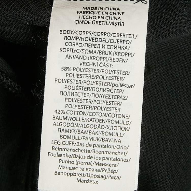 Pre Owned Polo Ralph Lauren Black Jersey Jogger Pants XL