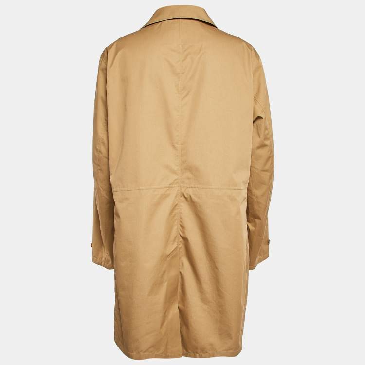 Pre Owned Polo Ralph Lauren Beige Cotton Blend Coat XL