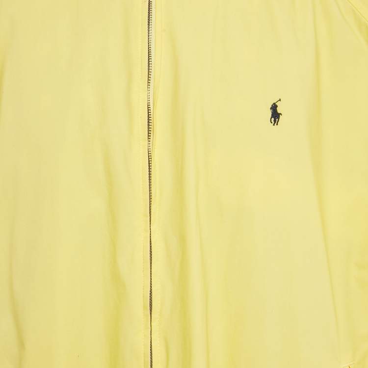 Pre Owned Polo Ralph Lauren Yellow Cotton Zip-Up Jacket XXL