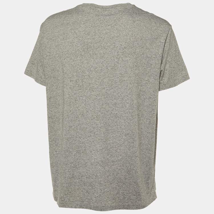 Pre Owned Polo Ralph Lauren Grey Cotton Classic Fit T-Shirt L