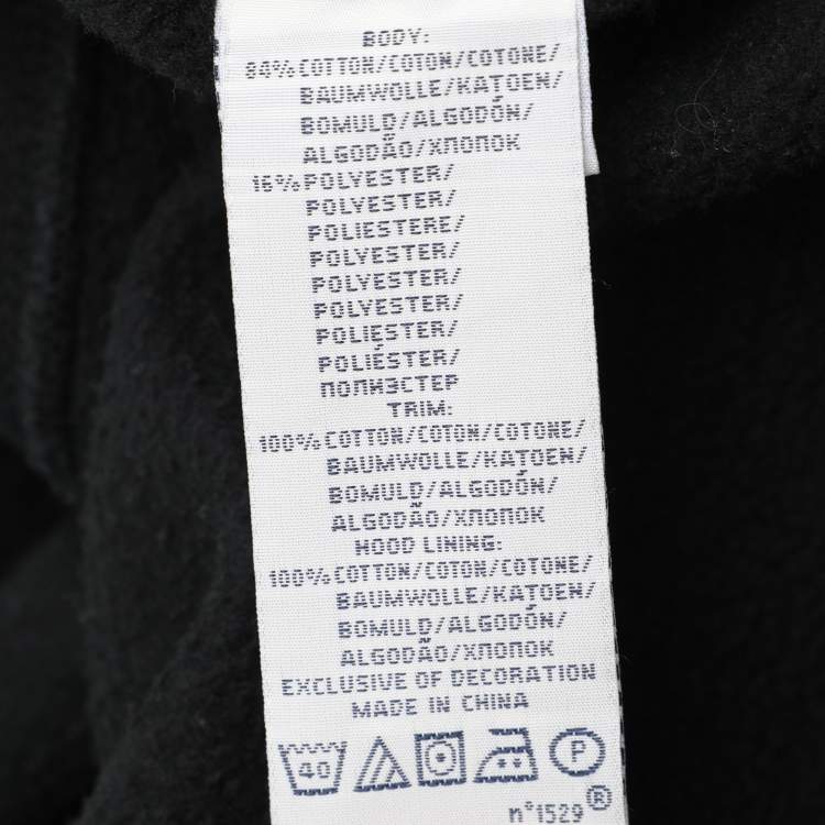 Pre Owned Polo Ralph Lauren Dark Grey Cotton Knit Zip Hoodie XXL