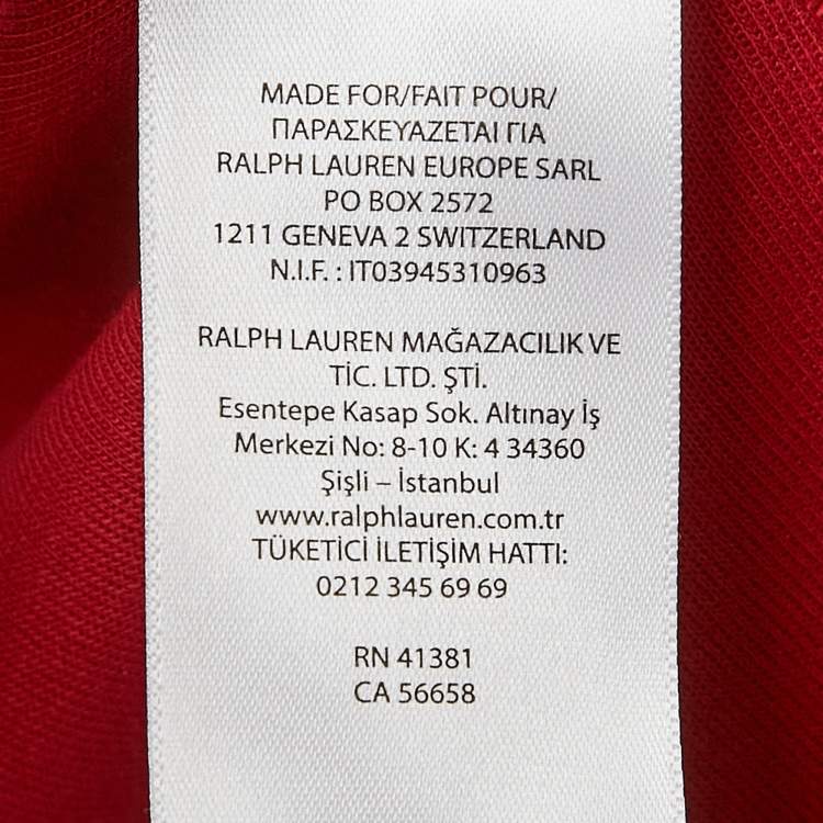 Pre Owned Polo Ralph Lauren Red Printed Cotton Blend Knit Sleeveless Hooded Jacket L