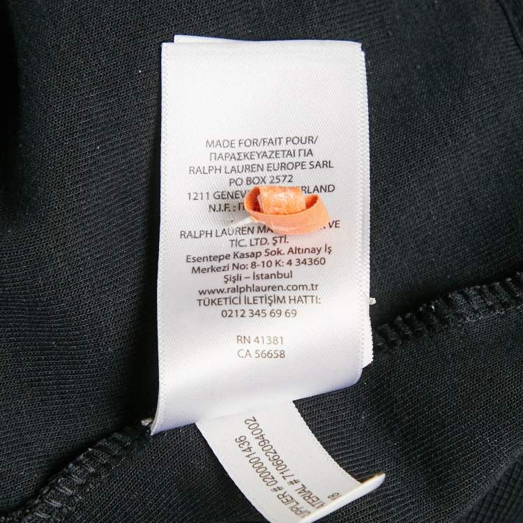 Pre Owned Polo Ralph Lauren Blue Knit Zip-Up Hoodie XXL