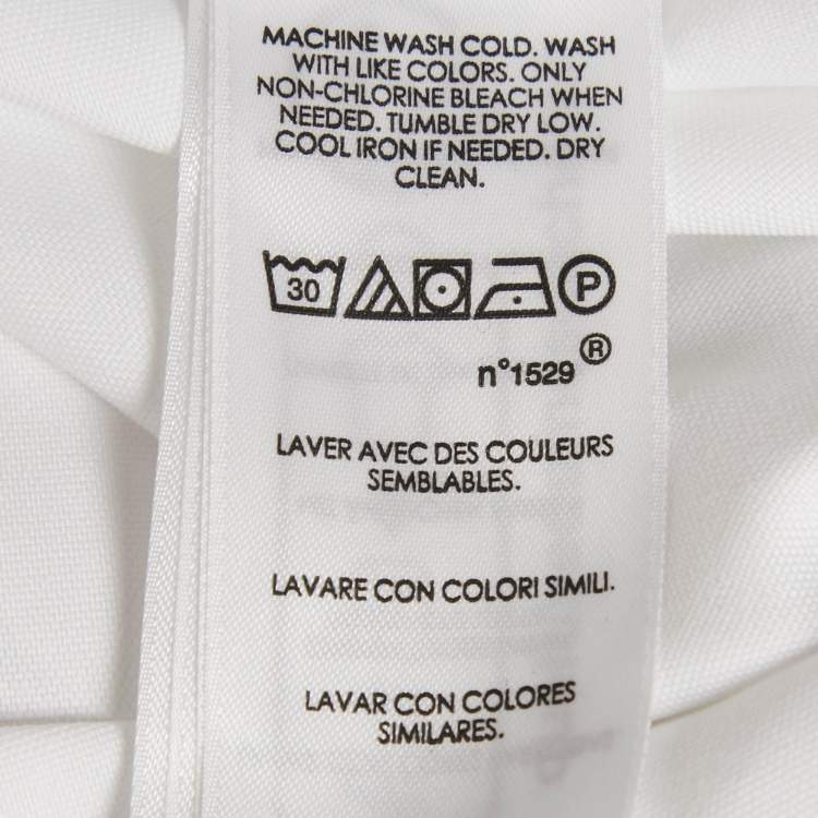 Pre Owned Polo Ralph Lauren White Synthetic Button Front Long Sleeve Shirt XXL