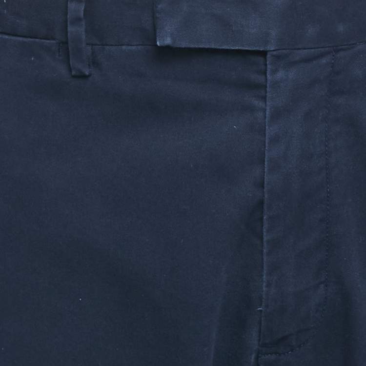 Pre Owned Polo Ralph Lauren Blue Cotton Stretch Slim Fit Trousers XL