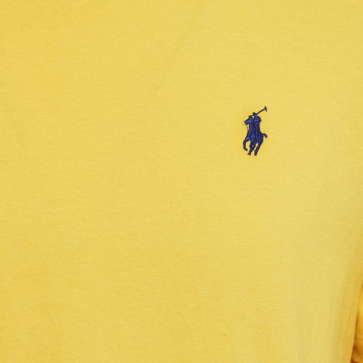 مملوكة مسبقًا Ralph Lauren Yellow Cotton Jersey  T-Shirt XL