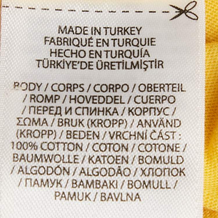 مملوكة مسبقًا Ralph Lauren Yellow Cotton Jersey  T-Shirt XL