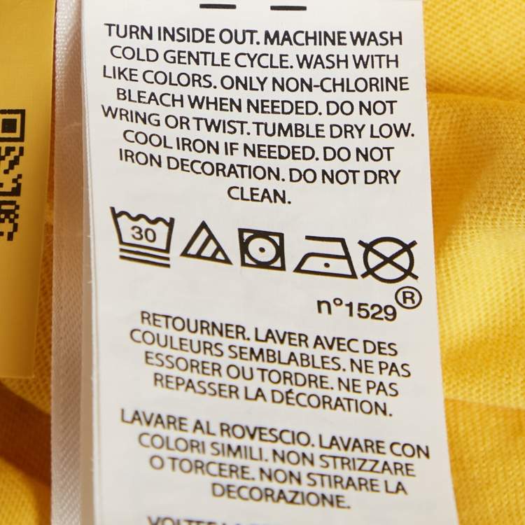 مملوكة مسبقًا Ralph Lauren Yellow Cotton Jersey  T-Shirt XL