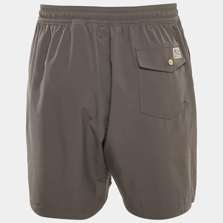Pre Owned Polo Ralph Lauren Grey Synthetic Swim Shorts XXL