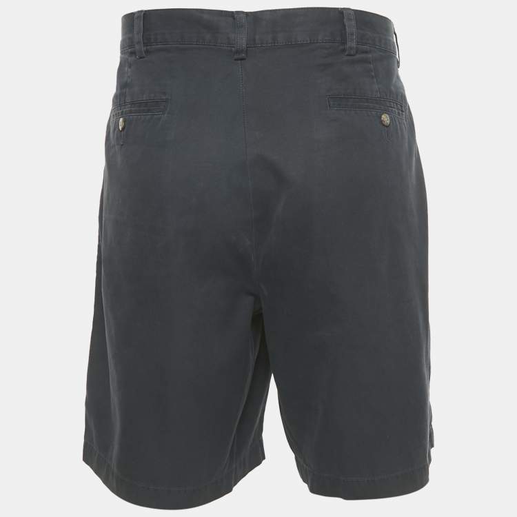 Pre Owned Polo Ralph Lauren Navy Blue Cotton Chino Shorts L